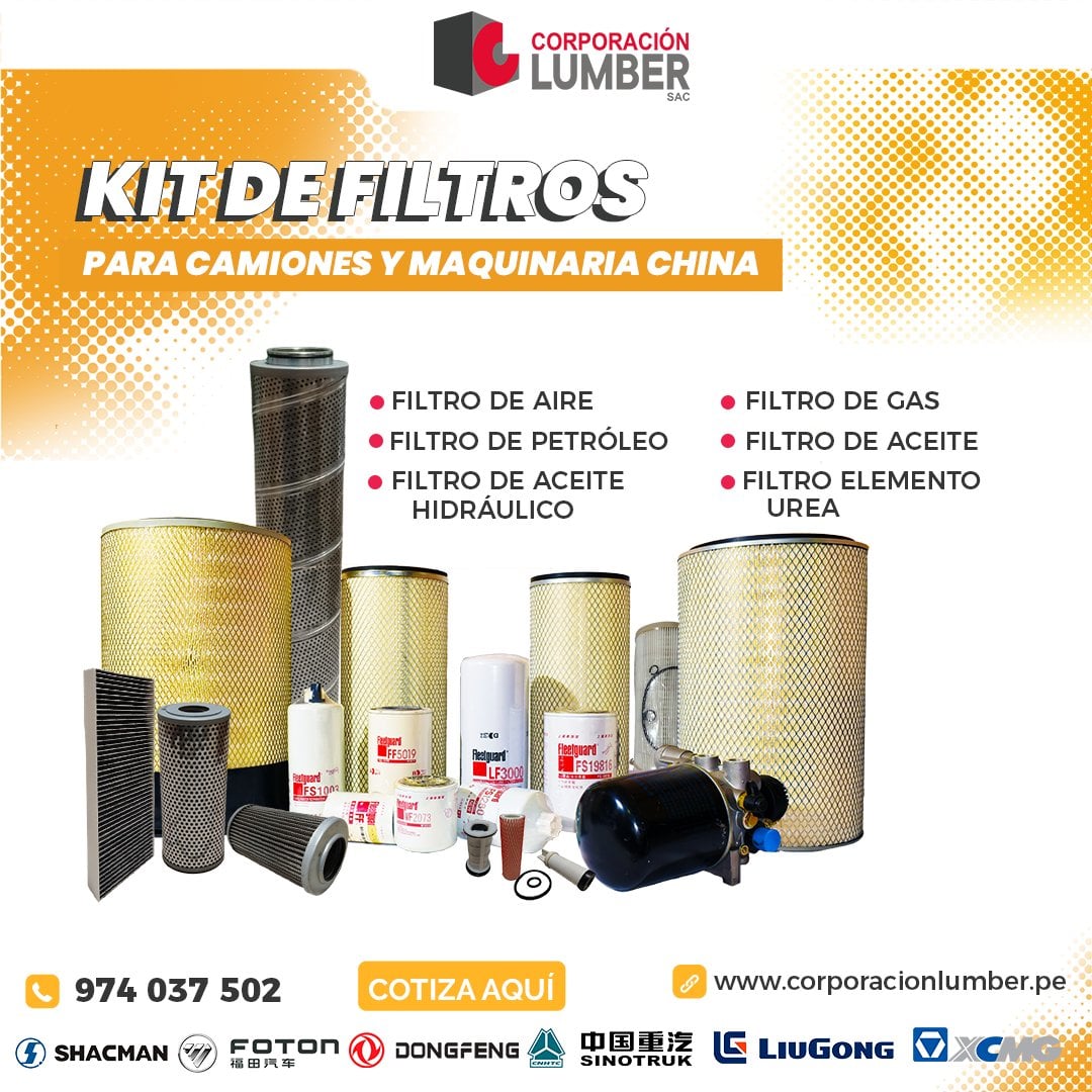 FILTROS PARA CAMIONES CHINOS